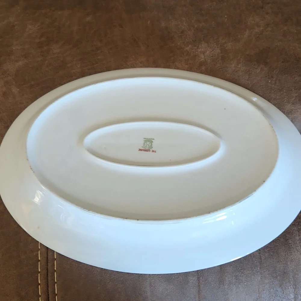 Noritake Lorraine Roses Vintage Elegant Oval Platter China